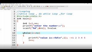 While Loop in C Language  | Programming Funda