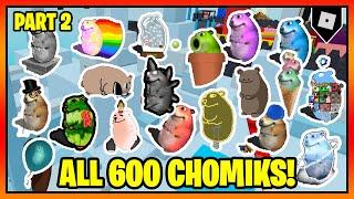 How to get ALL 600 BADGES + CHOMIKS in FIND THE CHOMIKS (Part 2) || Roblox