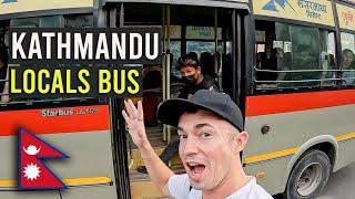 LOST while riding a $0.15 LOCALS BUS in Kathmandu 