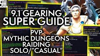 9.1 Gearing Guide For EVERYONE! Routines And Tips For Every Playstyle! - WoW Chains of Domination