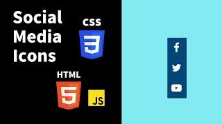 How to Create Fixed Social Media Icons | HTML & CSS for Beginners