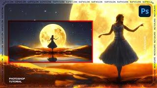 [ Photoshop Manipulation ] DANCING IN THE MOONLIGHT - Simple Editing Tutorial