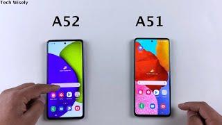 SAMSUNG A52 vs A51 Speed Test