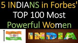 Top 100 Powerful women of India in Forbes's | Unique Creators |