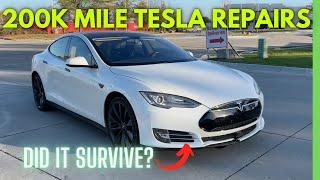 Tesla Wrecked and Resurrected: Our 200k mile Tesla lives!