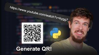 Python Project That Generates QR Codes!  - Super Simple TUTORIAL!