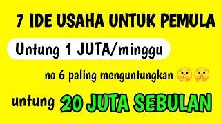 usaha no 6 bikin kamu cepet KAYA !! ide usaha untuk pemula cepat untung || ide usaha di tahun 2022