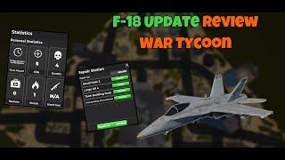 New F-18 Hornet update review in War Tycoon!