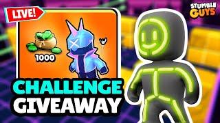 1000 GEMS Giveaway Live stumble guys  | Block dash challenge EU server | stumble guys | #stumbleguys