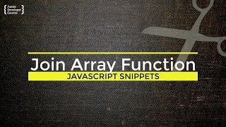 JavaScript join method: How to merge arrays into one value