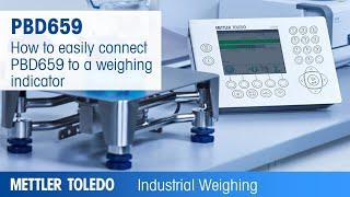 How to easily connect PBD659 to a weighing terminal