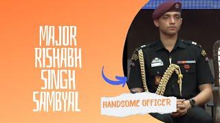 Major Rishabh Singh Sambyal cute  ADC Staff 2nd National crush Indian Army Para SF #youtube #viral