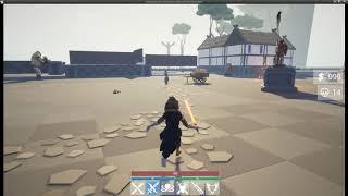 UE4 - Low Poly Dark Souls (Village & NPC AI test) - Open World RPG