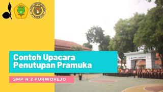 Simulasi Upacara Penutupan Pramuka Penggalang Putra Gudep 11.06.139 SMP N 2 Purworejo