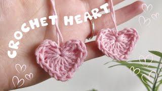 CROCHET HEART DECORATION - Valentines gift, super easy 2 minute make for beginners