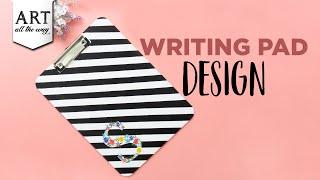 Writing Pad Design | Back to school Craft ideas | Exam pad design