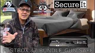 SECUREIT TACTICAL FASTBOX 47 BUNDLE VERTICAL HORIZONTAL UNDER THE BED RIFLE LONG GUN CODED KEY SAFE