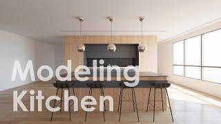 3dsMax Modeling Kitchen Tutorial part 03