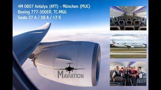 Mavi Gök Airlines, Boeing 777-300ER, Antalya (AYT) - Munich (MUC)