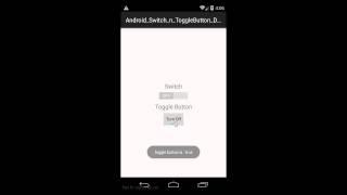 Android Switch and ToggleButton