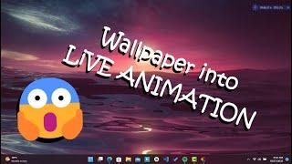 How To Change Desktop Wallpaper into Live Animation (Rain, Spectrum, etc)