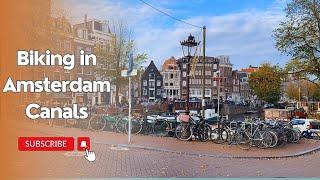 Biking in Amsterdam Canals in 4K