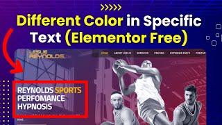 How to give DIFFERENT COLOR in SPECIFIC TEXT in Elementor FREE