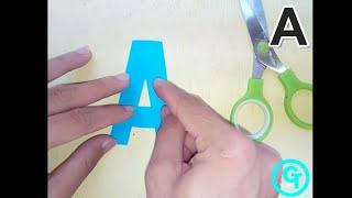 DIY Basic Letter Cutting for Beginners from A to Z (UPPERCASE)