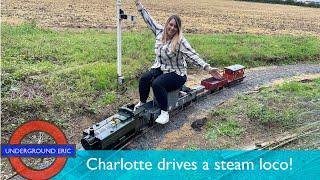 Girlfriend drives my steam engine! Running trains at lovely garden railway- 5” gauge fun