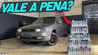 QUANTO GASTEI PARA PINTAR CARRO INTEIRO NO SPRAY? FICA BOM? POSSO POLIR DEPOIS?