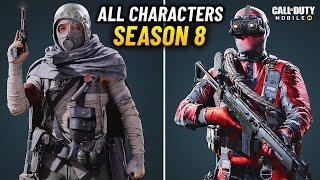 Season 8 All Upcoming Characters Codm | Battle Pass Characters Cod Mobile