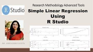 Simple Linear Regression Using R Studio(Regression)(Bivariate regression)(one independent variable)