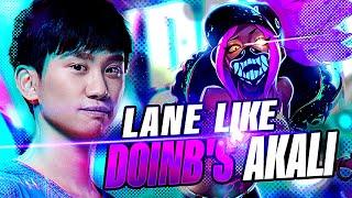 LANE LIKE DOINB - PLAYING MELEE VS RANGED - AKALI VS ORIANNA