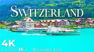 SWITZERLAND 4K • Relaxation Film with Beautiful Piano Music • Relaxation Film 4K Ultra HD