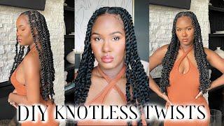 DIY KNOTLESS PASSION TWISTS