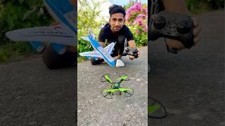 Mini RC Drone and Remote wala airplane ️ Testing #shorts