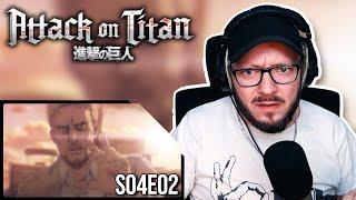 Das ERSTE MAL Attack on Titan 4x02 | "Ein Zug in finsterer Nacht" | Reaction