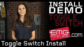 New EMG Solderless Toggle switch Install with Monique