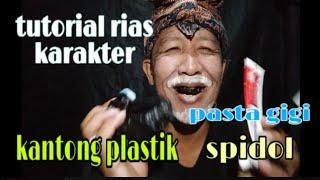 Video lucututorial make up karakter kakek dengan alat seadanya