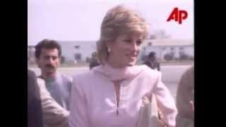 Princess Diana Arrives in Pakistan 1996