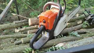 Stihl MS 180 láncfűrész / chainsaw az akácosban