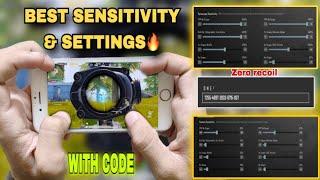 Best zero recoil sensitivity iPhone 6s pubg Test 2023 Handcam Gameplay