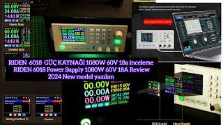 RIDEN RD6018 DETAYLİ İNCELEME. DETAILED REVIEW AND TEST software Logo installation ampere volt test.