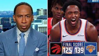 Knicks are best team in NBA - ESPN reacts to KAT & OG Anunoby combine 62 Pts to beat Raptors 138-135