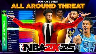 BEST GUARD BUILD in NBA 2K25! *NEW* ALL AROUND THREAT BUILD! Best Build 2k25