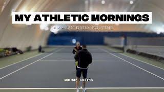 Athletic Mornings: Tired But Grinding! Early Tennis Practice