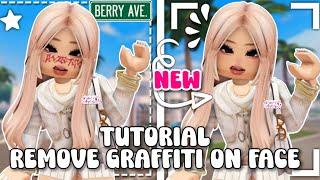 HOW TO **REMOVE GRAFFITI ON POPULAR FACE** TUTORIAL + CODES BERRY AVENUE 