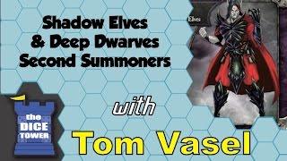 Summoner Wars: Shadow Elves and Deep Dwarves Second Summoner Review - with Tom Vasel