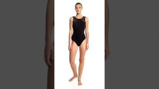 Bloch Deep Vee Back Tank Yoga & Dance Leotard | SwimOutlet.com