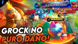 SKIN SECRETA DO GROCK - GROCK GAMEPLAY | Mobile Legends